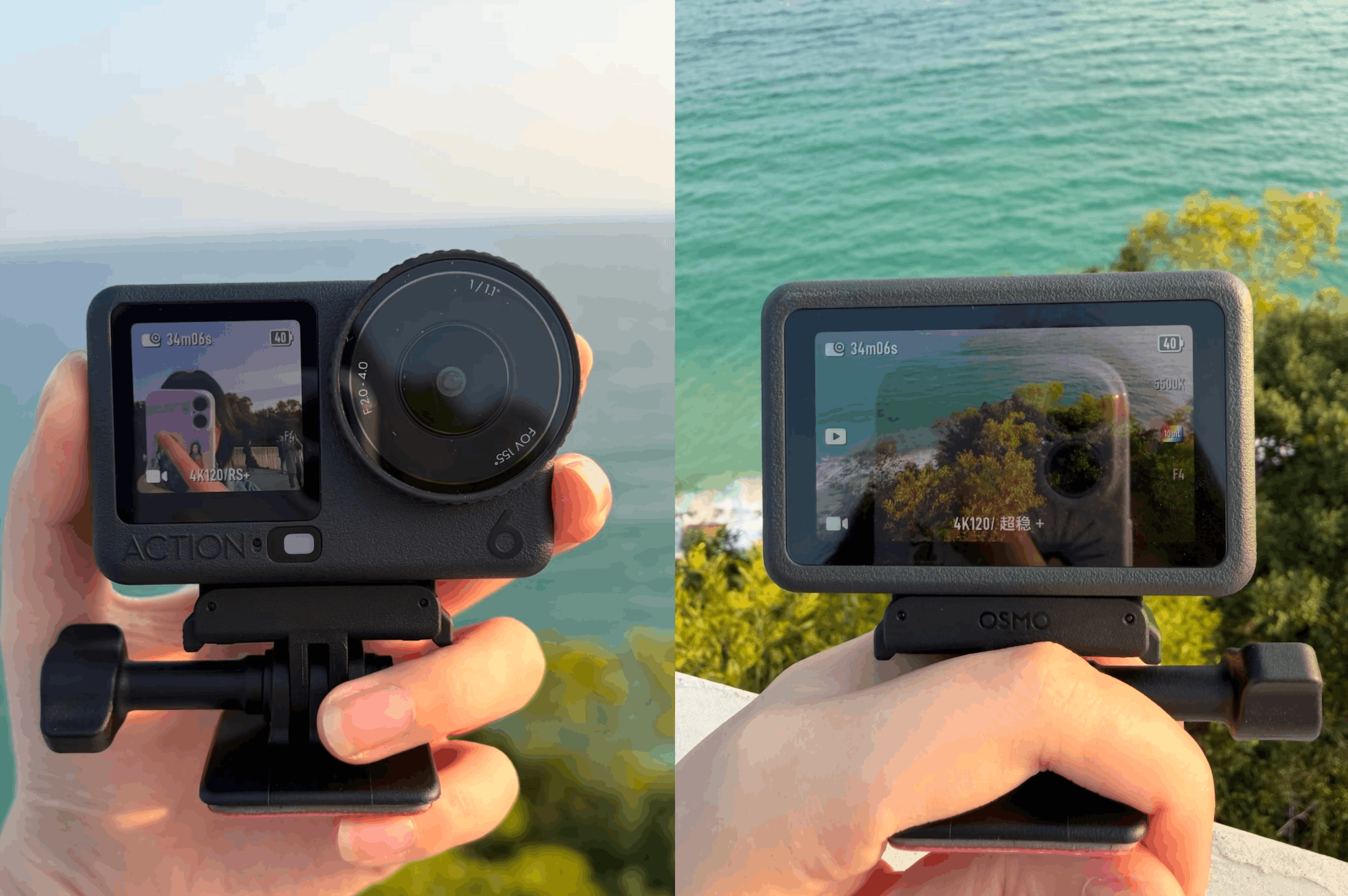 DJI Osmo Action 6 dual screen — you're always in the frame. #MadeOnAction